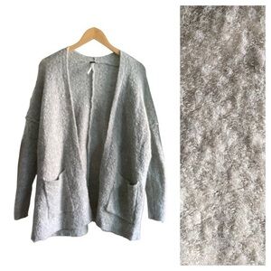 Free People Gray Cozy Cardigan